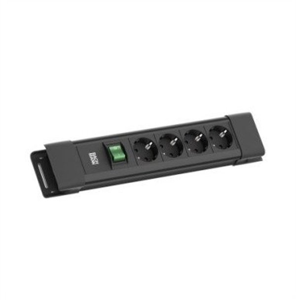 BACHMANN CONNECTUS 4xCEE7/3, 1xswitch 2.0m CEE7/7 Czarny