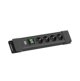 BACHMANN CONNECTUS 4xCEE7/3, 1xswitch 2.0m CEE7/7 Czarny