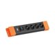 BACHMANN CONNECTUS 4xCEE7/3, 1xswitch 2.0m CEE7/7 μαύρο/πορτοκαλί