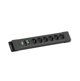 BACHMANN CONNECTUS 6xUTE, 1xswitch 2.0m CEE7/7 Czarny