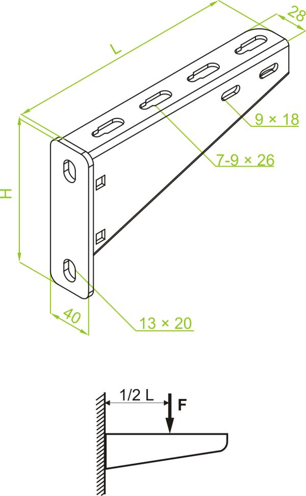 Baks Βραχίονας WMC/WMCO100 115x95mm