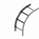 Baks Luk pionowy zewnetrzny drabinki 90 stopni 400x60mm LPDZC400H60 N 469140