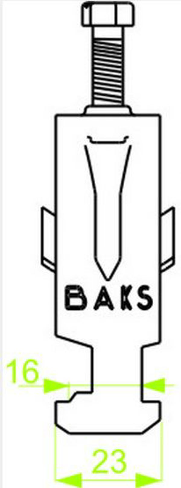 Baks Uchwyt kablowy UK1/UKO1/22-28 22-28mm 402400