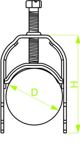 Baks Uchwyt kablowy UK1/UKO1/22-28 22-28mm 402400