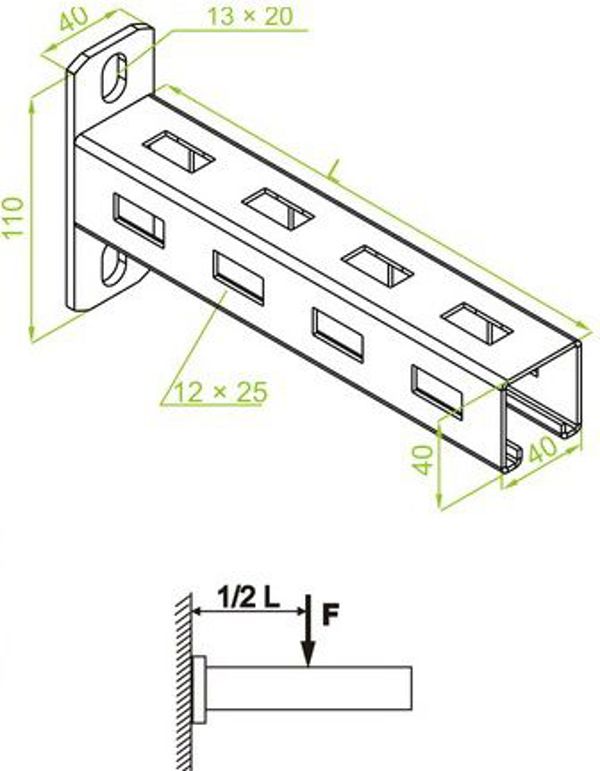 Baks Wysiegnik WPT700 715mm