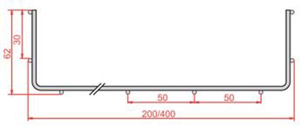 Baks Korytko siatkowe KDS/KDSO200H60/3 200x3000mm 970120