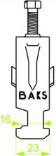 Baks Uchwyt kablowy UK1/UKO1/28-34 402500
