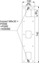 Baks Stalowa plyta mocujaca na dach plaski SPM2 858024