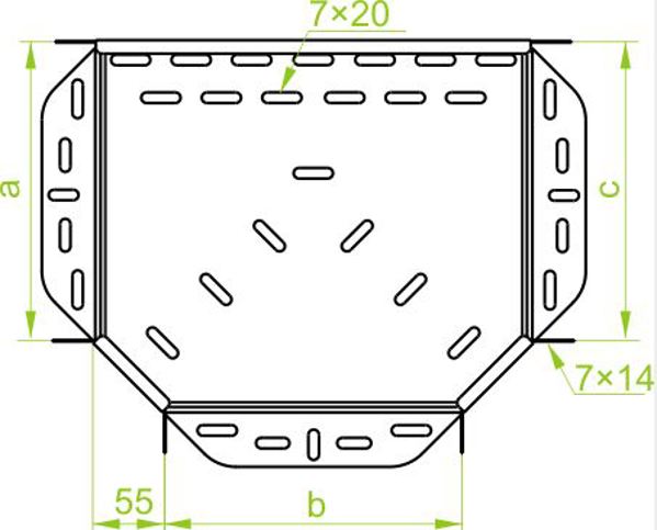 Baks Trojnik korytka TKJ200H60 H60 200mm