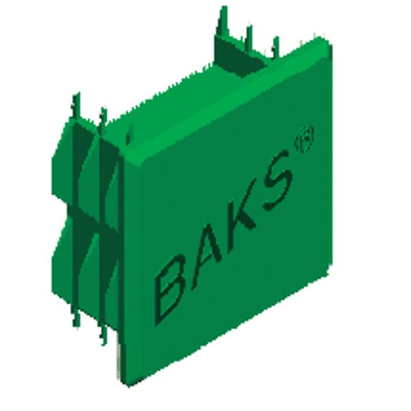 Baks Nakladka ochronna NOW 40x40mm zielona