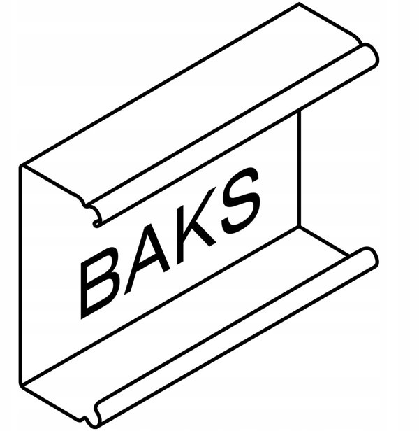 Baks Pokrywa korytka PKR100/3