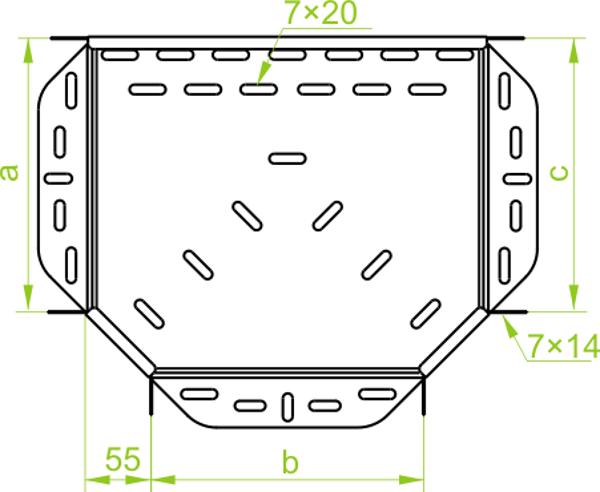 Baks Τρίοδος καλωδίων TKJ100H60 λαμαρίνα 1mm - 166610