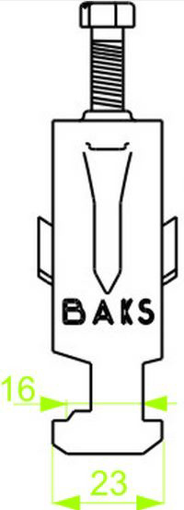 Baks Uchwyt kablowy UK1/UKO1/46-52 402800