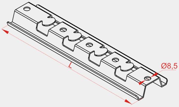 Baks Profil montazowy PMC/PMCO100 150mm 900910