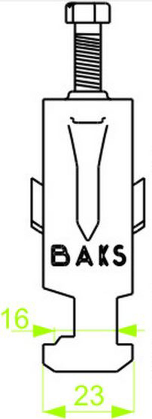Baks Uchwyt kablowy UK1/UKO1/16-22 16-22mm 402300