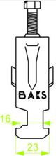 Baks Uchwyt kablowy UK1/UKO1/16-22 16-22mm 402300