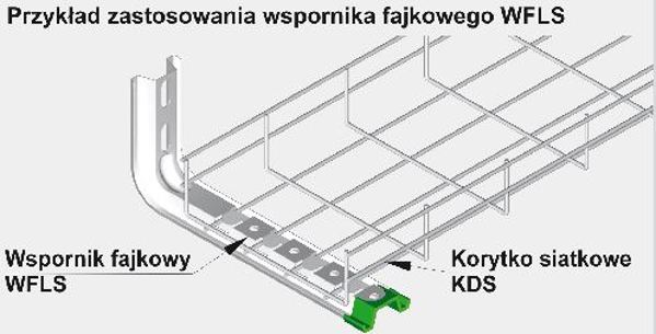 Baks Wspornik fajkowy WFLS300 370mm 900630