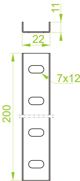Baks Σύνδεσμος καναλιού LCW20H10 (669000)