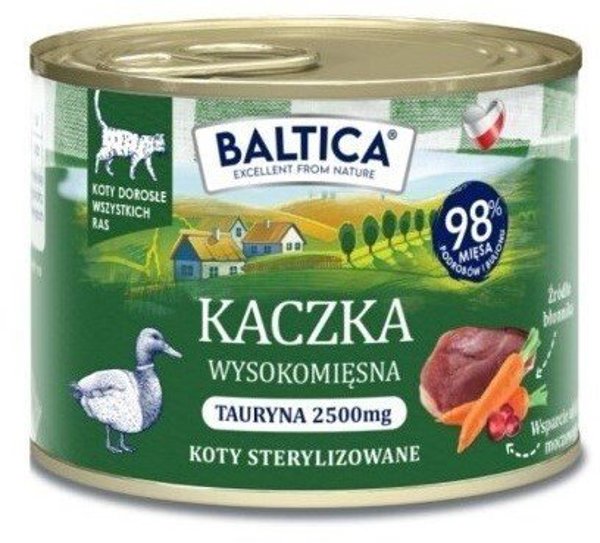Baltica Smaki Regionow Kot Dorosly Kaczka 185g