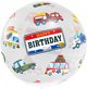 Μπαλόνι Aqua κρυστάλλινο, Happy Birthday με οχήματα