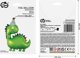 Balon foliowy Dinozaur w czapeczce 36cm