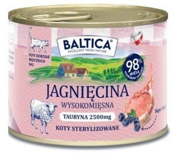 Baltica Smaki Regionow Τροφή για γάτα ενήλικη με αρνίσιο 185g