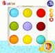 Bam Bam Πίνακας Αισθητηριακής Αντίληψης Sensory Board, 9 Μαλακά Ημισφαίρια, Πολύχρωμο