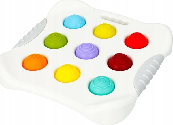 Bam Bam Πίνακας Αισθητηριακής Αντίληψης Sensory Board, 9 Μαλακά Ημισφαίρια, Πολύχρωμο