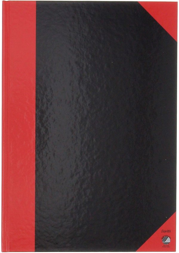 Bantex 100302814, Monochromatic, Black, Red, A4, 96 sheets, 70 g/m², Lined paper