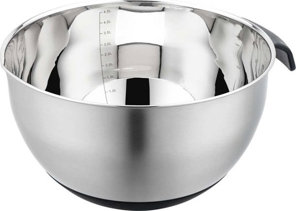 Banquet Kinghoff KH-1861 Ανοξείδωτο Μπολ Προετοιμασίας με Λειτουργία Τρίφτη και Κόφτη 3 σε 1