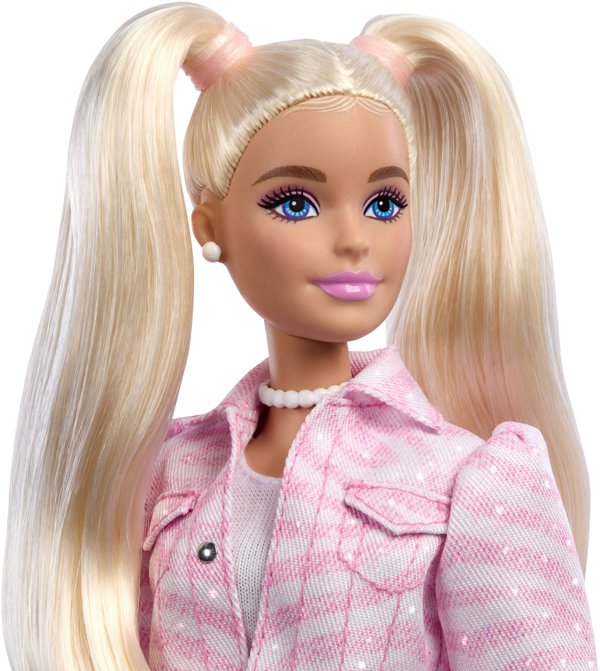 Barbie Deluxe Style Ροζ Denim Κούκλα με Σετ Φόρμας (JJN69)