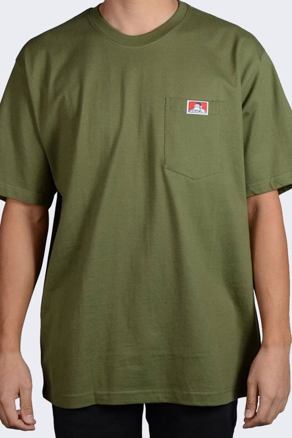 Bart Koszulka Ben Davis Heavy SS Duty Pocket OLIVE