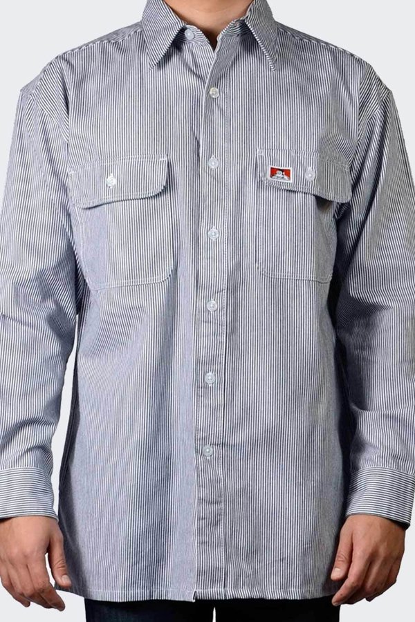 Bart Koszula Ben Davis Button Up HICKORY STRIPE