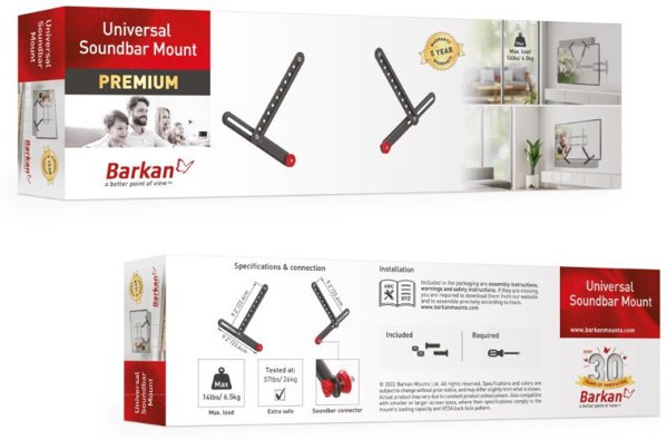 Barkan E820 Βάση Στήριξης TV Τοίχου Fixed για Τηλεοράσεις 13"-90"