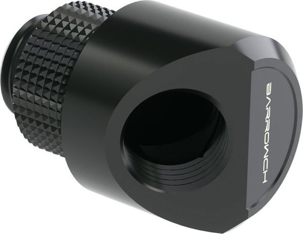 Προσαρμογέας Barrow 45 Μοιρών G1/4 AG σε G1/4 IG, Περιστρεφόμενος, Μαύρος