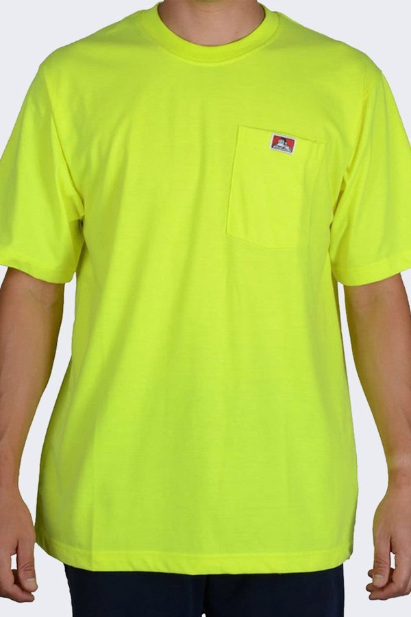 Bart Koszulka Ben Davis Heavy SS Duty Pocket HIVIZ YELL