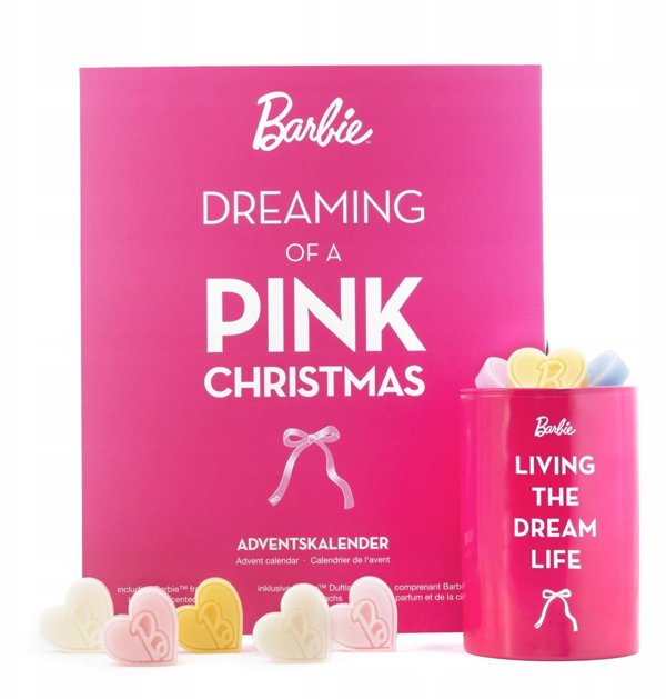 Barbie Χριστουγεννιάτικο Ημερολόγιο Αντίστροφης Μέτρησης με Αρωματικό Λυχναράκι και 24 Τεμάχια Αρωματικό Κερί (Duftwachs)