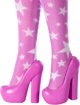 Barbie Deluxe Style rozowy denim Lalka Komplet w gwiazdki JJN71