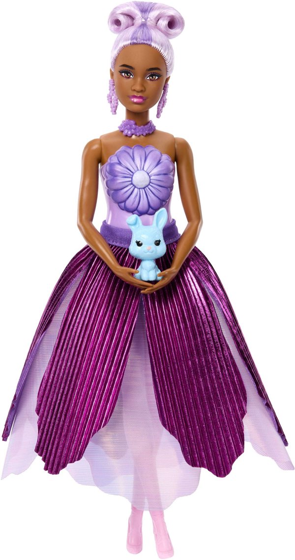 Barbie Kwiatowa niespodz.Stokrotka JMF56 JMF58