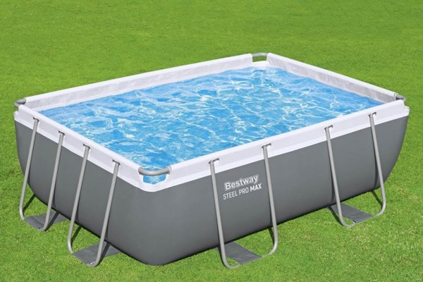 Power Steel Πισίνα Με Μεταλλικό Σκελετό 282x196x84 9x6FT BESTWAY 4σε1 με Αντλία Φίλτρου