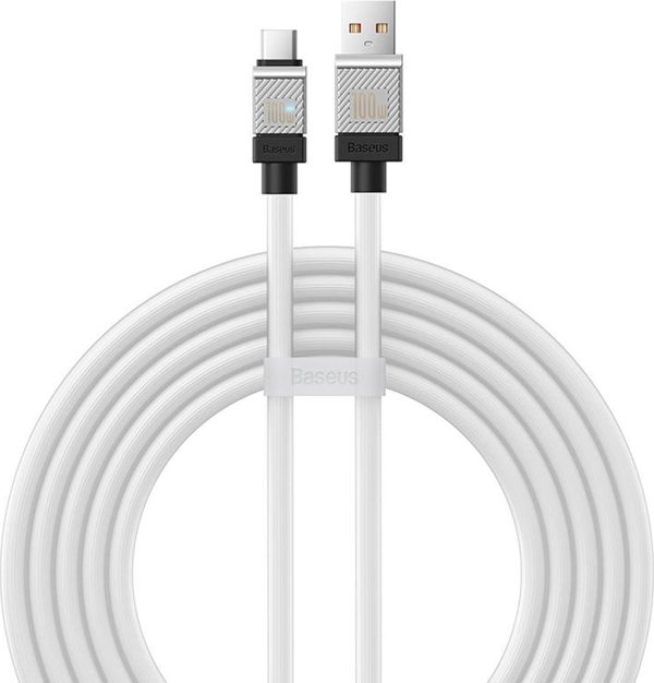 Baseus cable CoolPlay USB - USB-C 2m 100W white