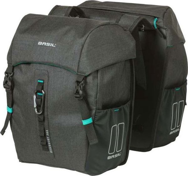 Basil Διπλή Τσάντα Ποδηλάτου Discovery M, 18L, Μαύρη, Πολυεστέρας