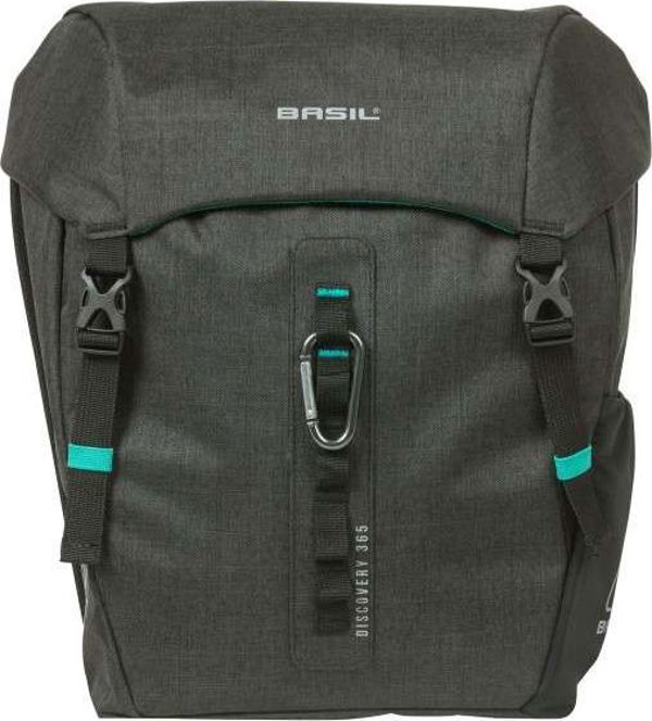 Basil Διπλή Τσάντα Ποδηλάτου Discovery M, 18L, Μαύρη, Πολυεστέρας