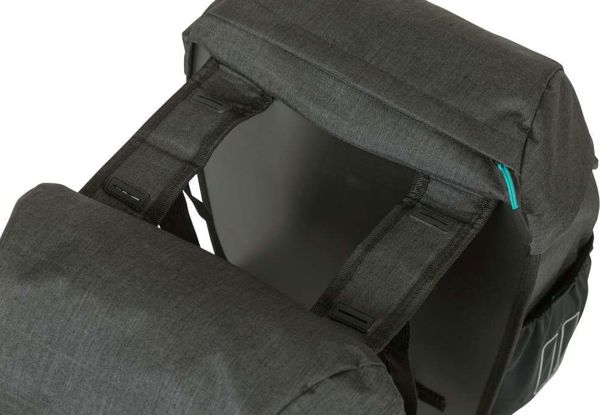 Basil Διπλή Τσάντα Ποδηλάτου Discovery M, 18L, Μαύρη, Πολυεστέρας