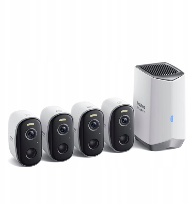 Baseus Security N1 Plus Outdoor Kamera 2K 4-Cam Kit