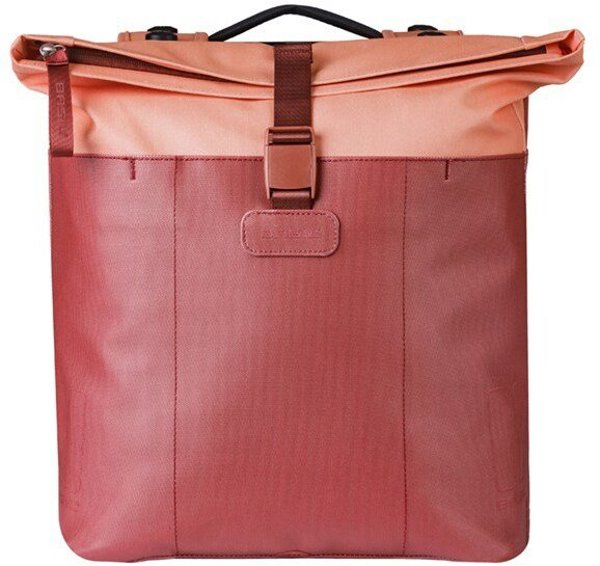 Basil Διπλή Τσάντα Ποδηλάτου Vive Double Pannier Bag, 28-35L, Με MIK System, Μπορντό/Ροζ