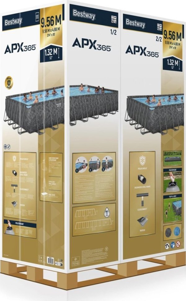 Πισίνα σκελετού 31FT 956x488x132cm APX 365 BESTWAY