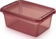 Lumarko Δοχείο Αποθήκευσης με Καπάκι και Κλιπ 12,5L, 28x38x16cm, Rhubarb