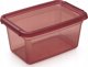 Lumarko Δοχείο Αποθήκευσης με Καπάκι και Κλιπ 12,5L, 28x38x16cm, Rhubarb