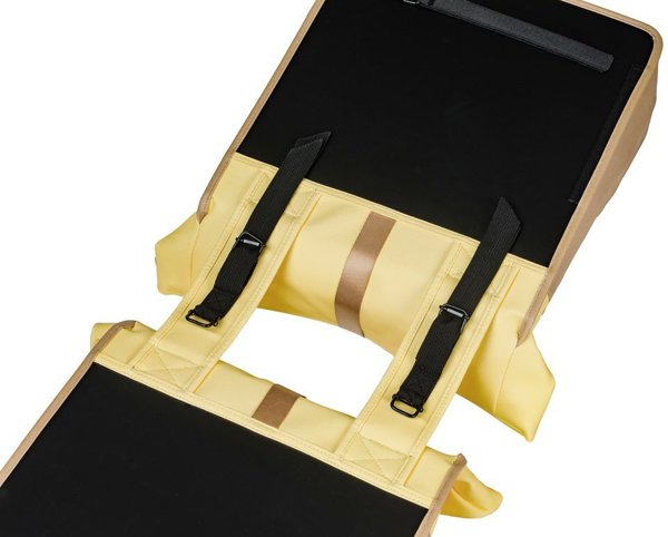 Basil Vive Διπλή Τσάντα Ποδηλάτου 28-35L με Universal Bridge System – Sand/Yellow